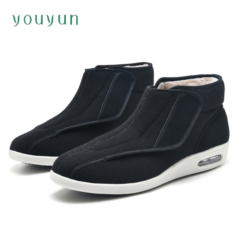 Men'S Shoes Diabetic - 겨울 하이탑 워킹 캐주얼 노인 신발,