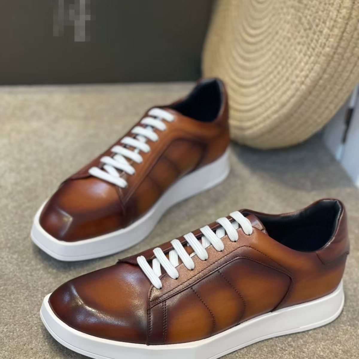 Men Shoes Eu To Us Size - 슈퍼 빅 사이즈 천연 소가죽 남성