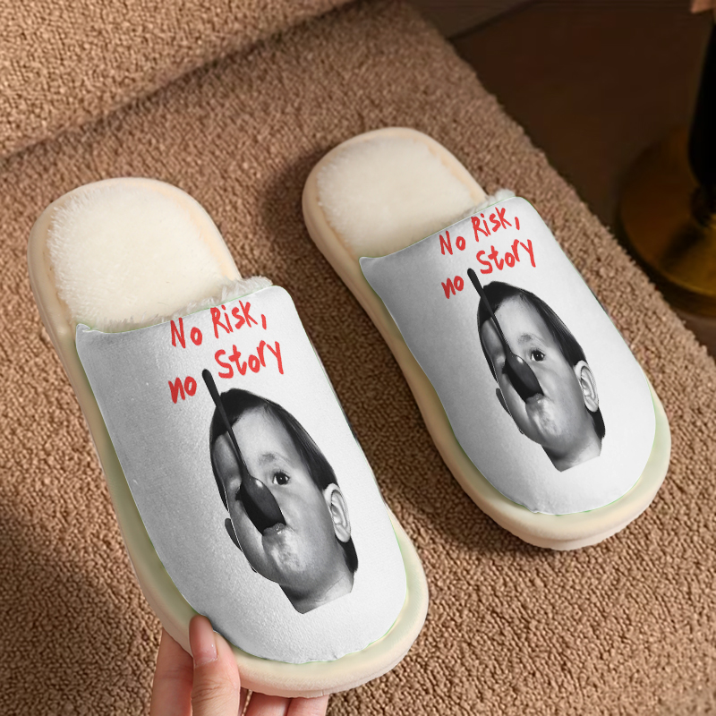 Men Shoes Quotes - 리스크 콰트 럭셔리 플러시 슬리퍼 남녀