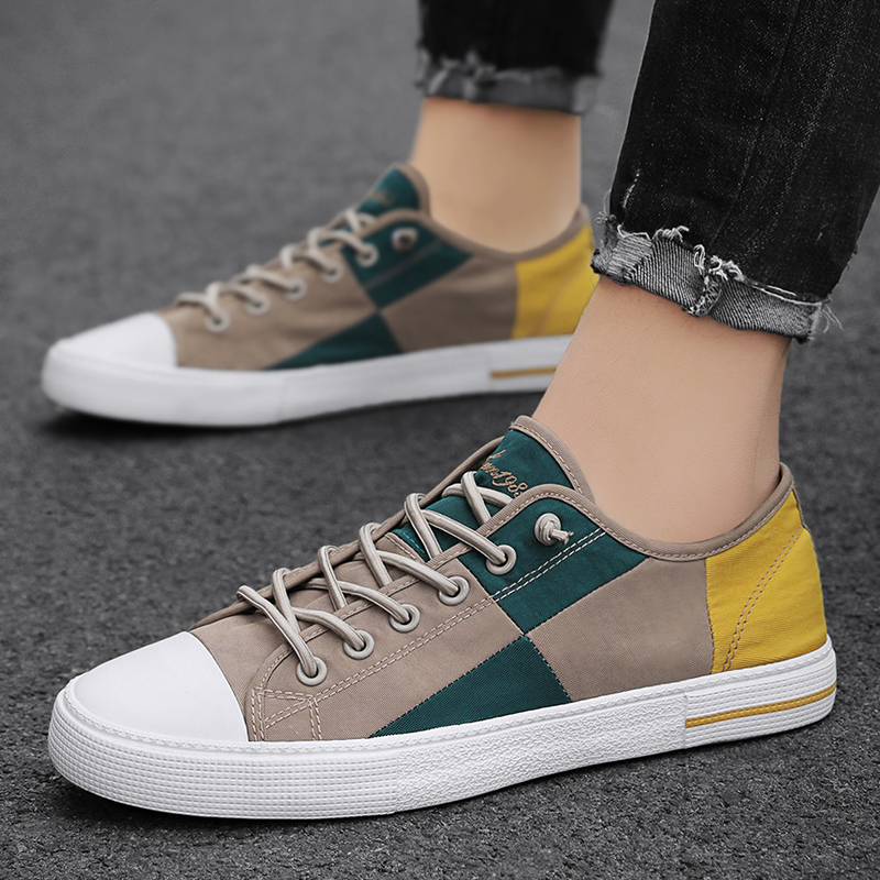 남성용 캐주얼 스니커즈, 플랫 브랜드 패션 캔버스 신발 - Men Shoes Vans 리뷰 및 가격