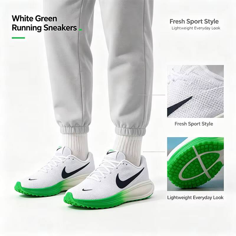 뜨거운 2026 새로운 도착 나이키 화이트 그린 러닝  - Men Shoes Size Nike 리뷰 및 가격