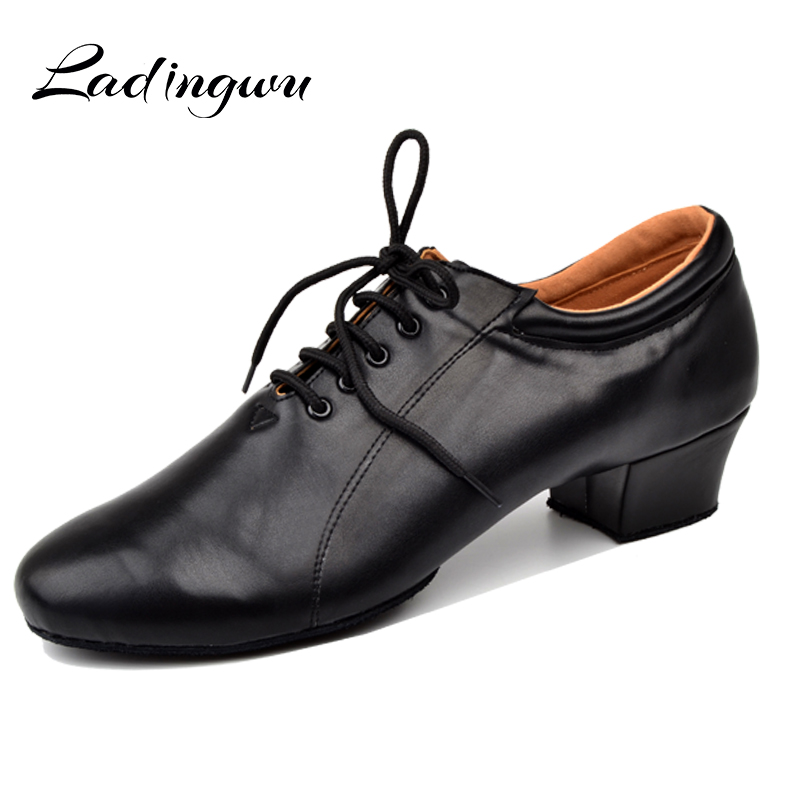 Ladingwu 남성용 라틴 댄스 슈즈, 천연 가죽 볼 - Men Shoes Under 100 리뷰 및 가격
