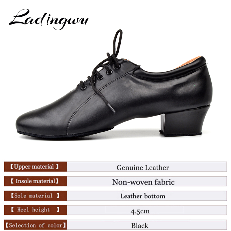 Ladingwu 남성용 라틴 댄스 슈즈, 천연 가죽 볼 - Men Shoes Under 100 리뷰 및 가격