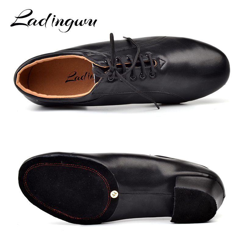 Ladingwu 남성용 라틴 댄스 슈즈, 천연 가죽 볼 - Men Shoes Under 100 리뷰 및 가격