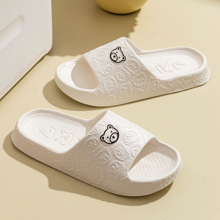 귀여운 곰 여성 슬리퍼 여름 실내 부드러운 만화 샌들  - Men'S Shoes To Women'S 리뷰 및 가격