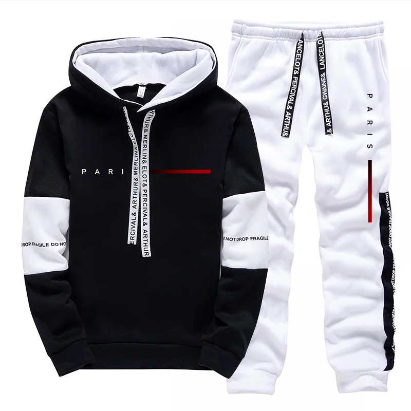 파리 패션 후디 스트리트웨어 남성 세트 후드 스웨트셔츠 - Men Shoes Joggers 리뷰 및 가격