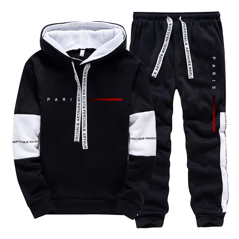 파리 패션 후디 스트리트웨어 남성 세트 후드 스웨트셔츠 - Men Shoes Joggers 리뷰 및 가격