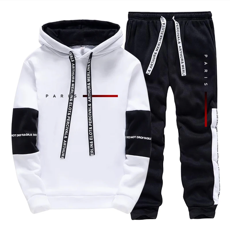 파리 패션 후디 스트리트웨어 남성 세트 후드 스웨트셔츠 - Men Shoes Joggers 리뷰 및 가격