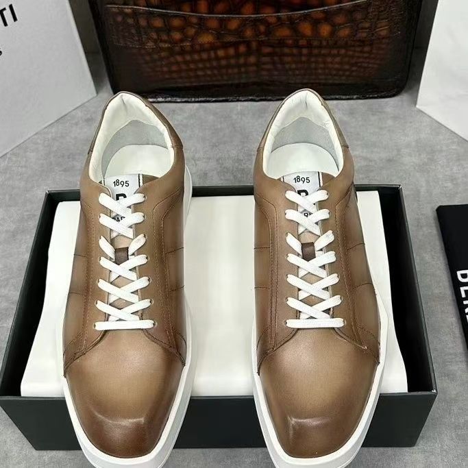 슈퍼 빅 사이즈 천연 소가죽 남성 신발 워킹 스니커즈  - Men Shoes Eu To Us Size 리뷰 및 가격