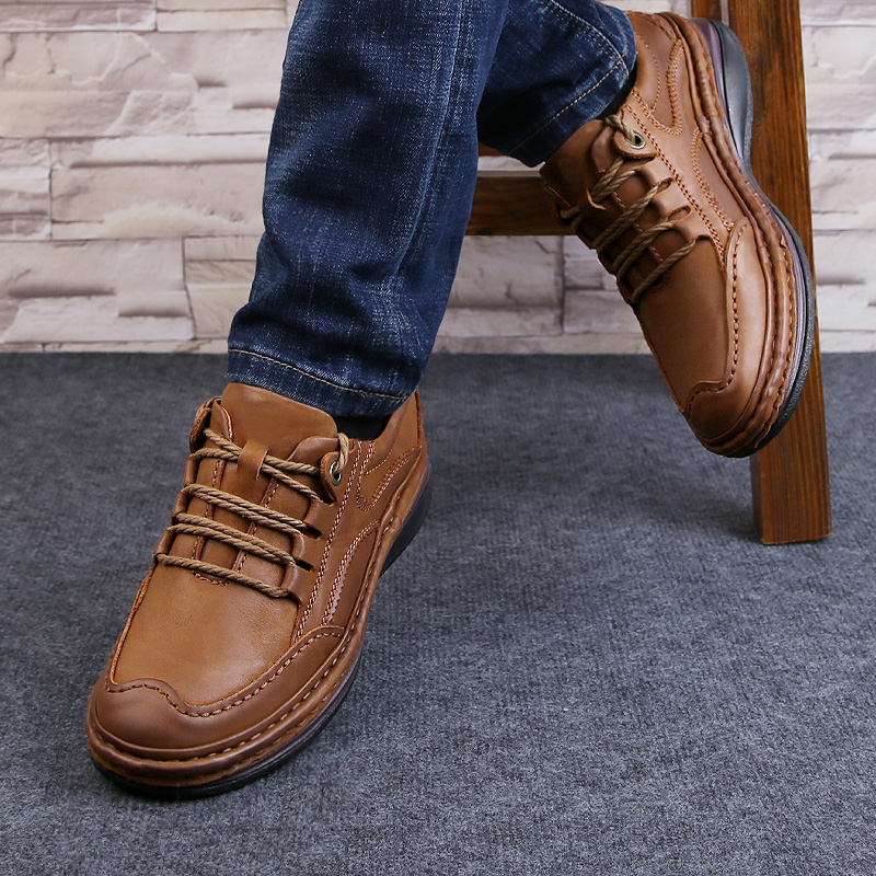 남성용 진짜 가죽 신발, 비즈니스 포멀 슈즈, 100% - Men Shoes Under 100 리뷰 및 가격