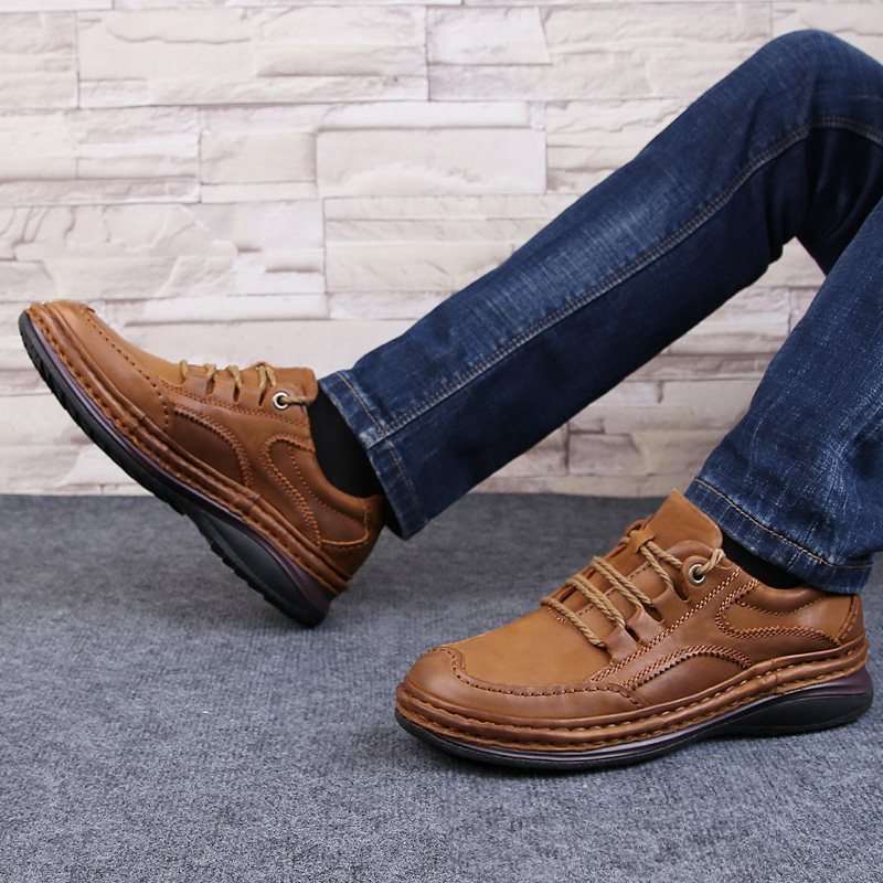남성용 진짜 가죽 신발, 비즈니스 포멀 슈즈, 100% - Men Shoes Under 100 리뷰 및 가격