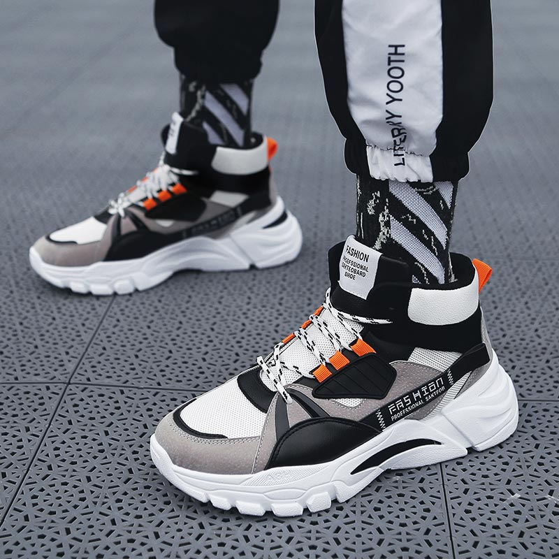 높은 최고 남성 스포츠 신발 통기성 메쉬 운동화 높은  - Men Shoes Eu To Us Size 리뷰 및 가격