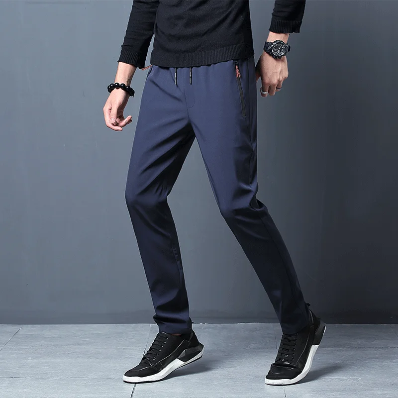 남성 캐주얼 바지 스트레이트 슬림 피트 신축성있는 허리 - Men Shoes Joggers 리뷰 및 가격