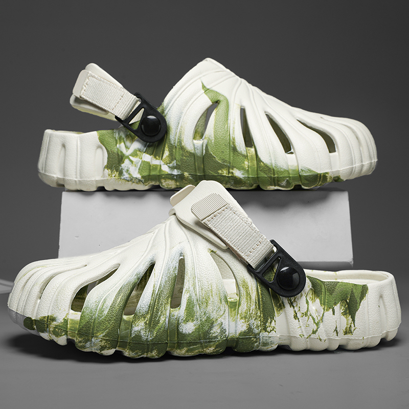 위장 샌들 Monstera Deliciosa 슬리퍼 여 - Men Shoes Eu To Us Size 리뷰 및 가격