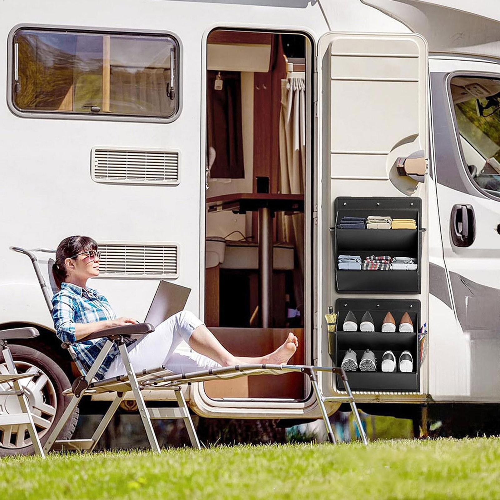 접착 테이프가 있는 RV 신발 보관함, 캠핑카용 넓고  - Men Shoes Rack 리뷰 및 가격