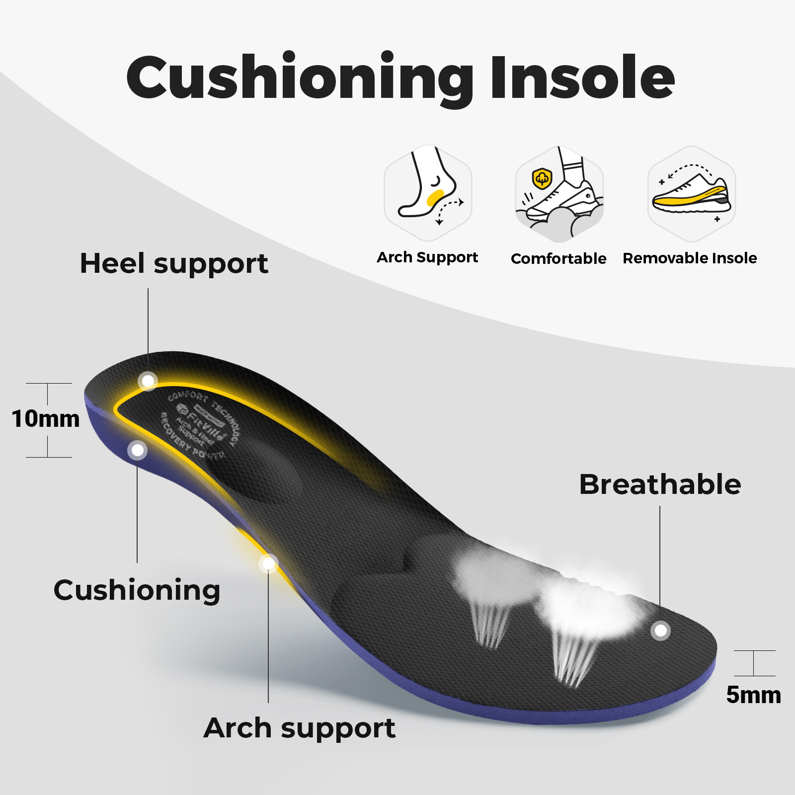 핏빌 남성용 당뇨병 환자용 신발, 특대형 벨크로 워킹화 - Men'S Shoes Diabetic 리뷰 및 가격